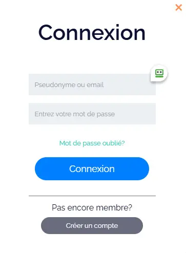 Connexion des membres du CosmoBet Casino