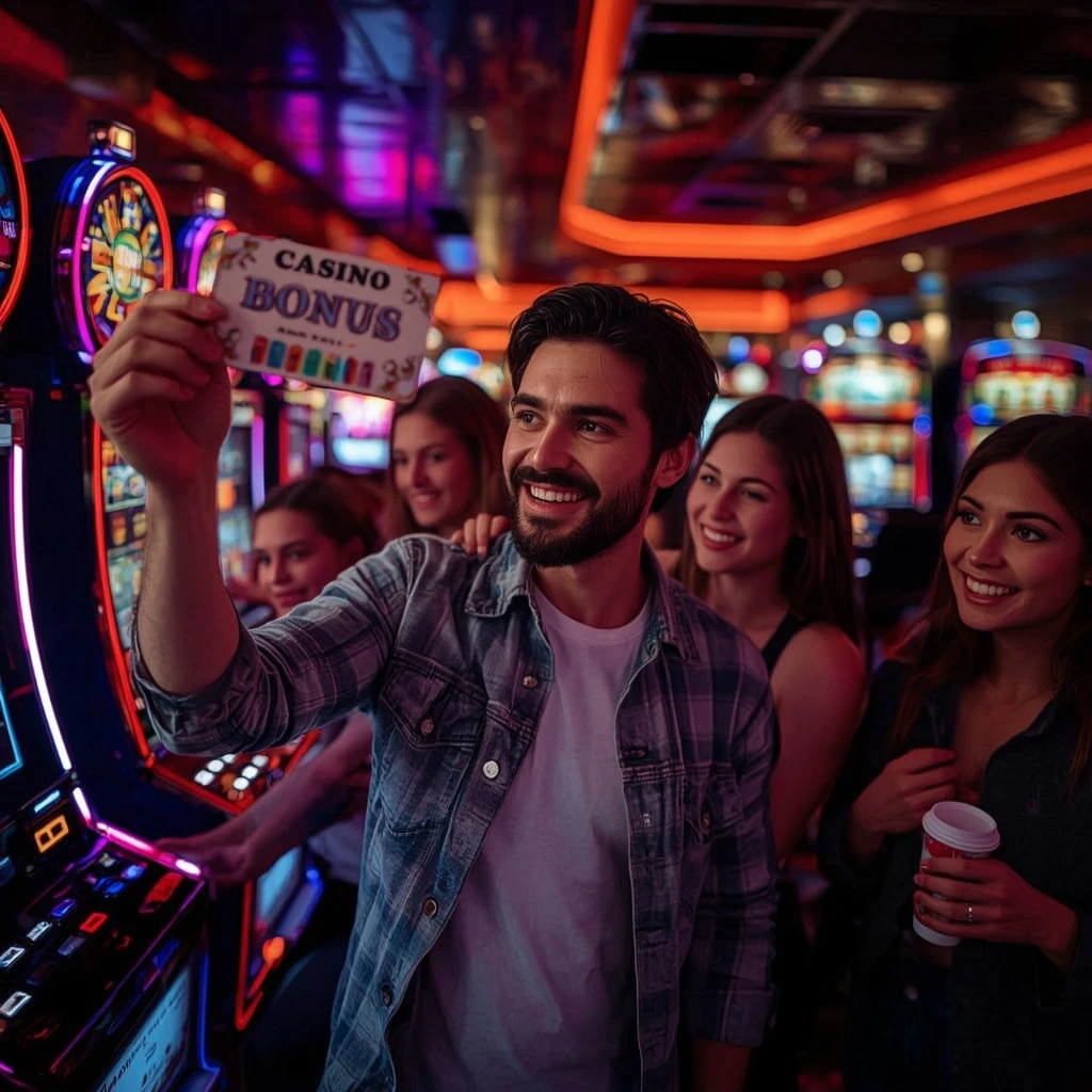 une personne tenant un bonus de CosmoBet Casino